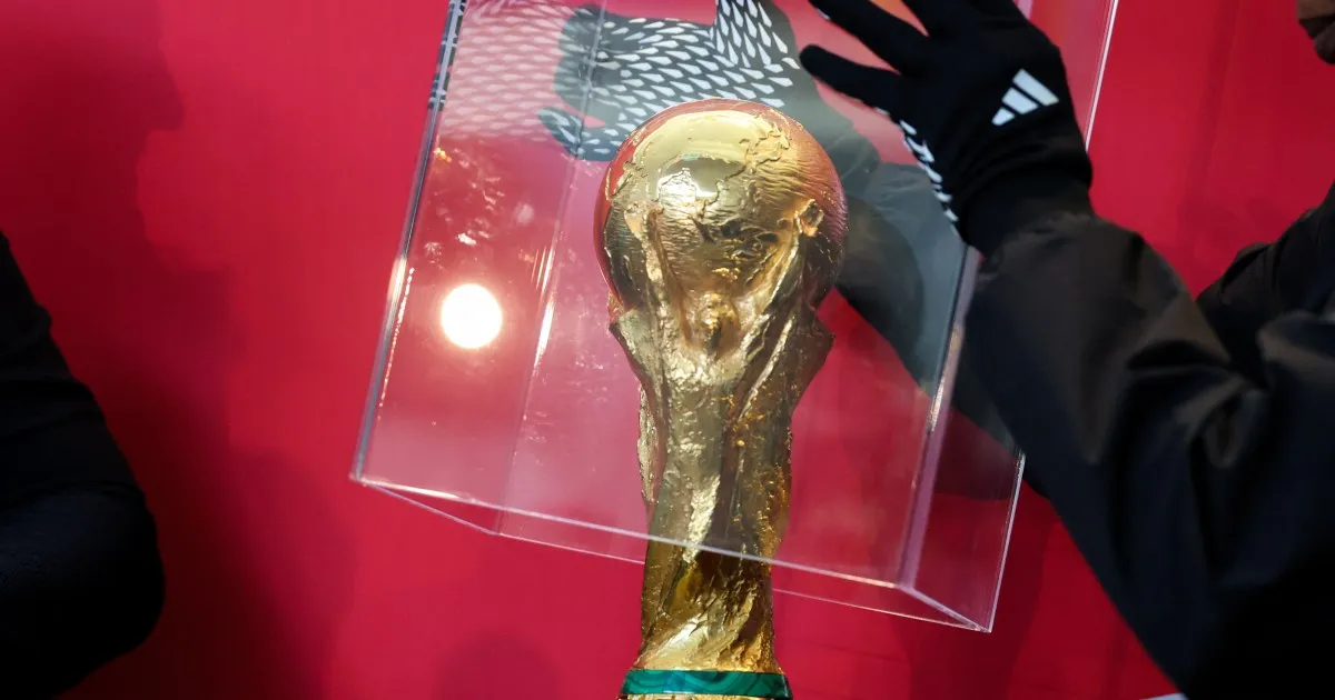 Suasana kemegahan stadion di New York Amerika Serikat yang bersiap menggelar laga final Piala Dunia 2026 antara Spanyol melawan Argentina.