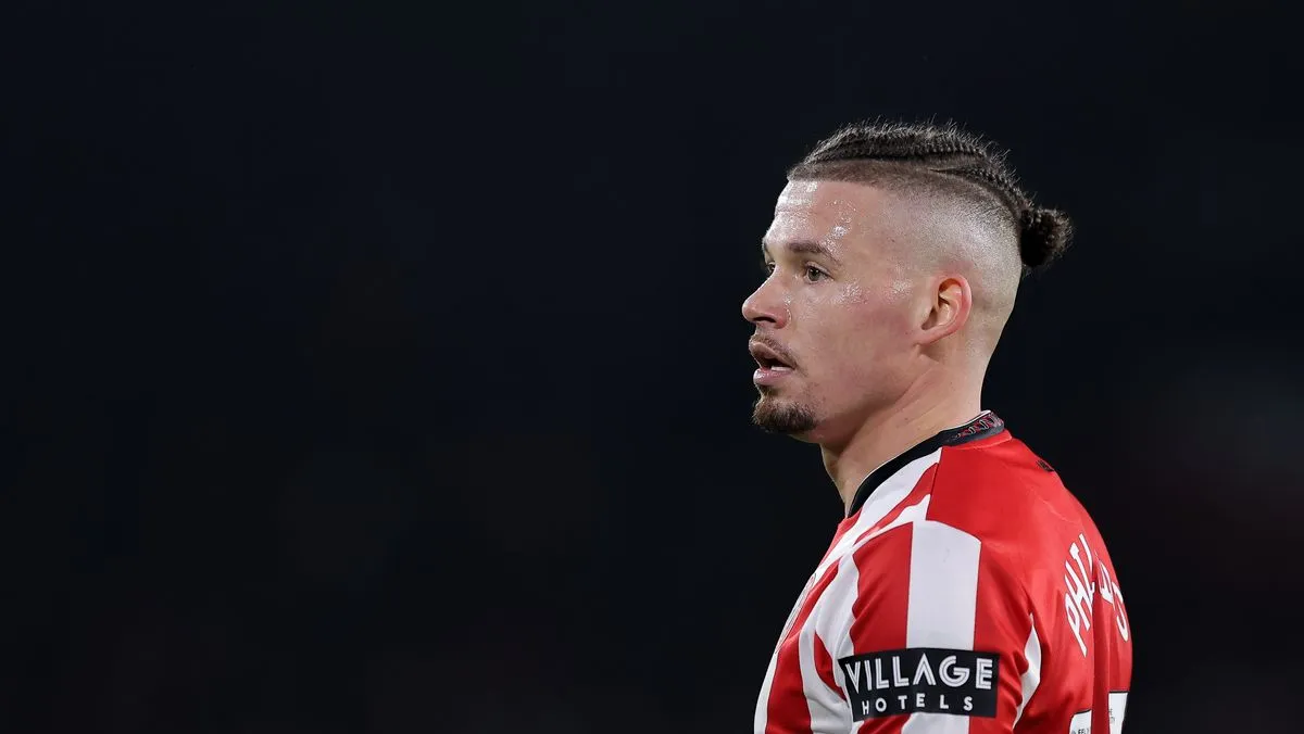 Gelandang Manchester City Kalvin Phillips saat menjalani masa peminjaman
